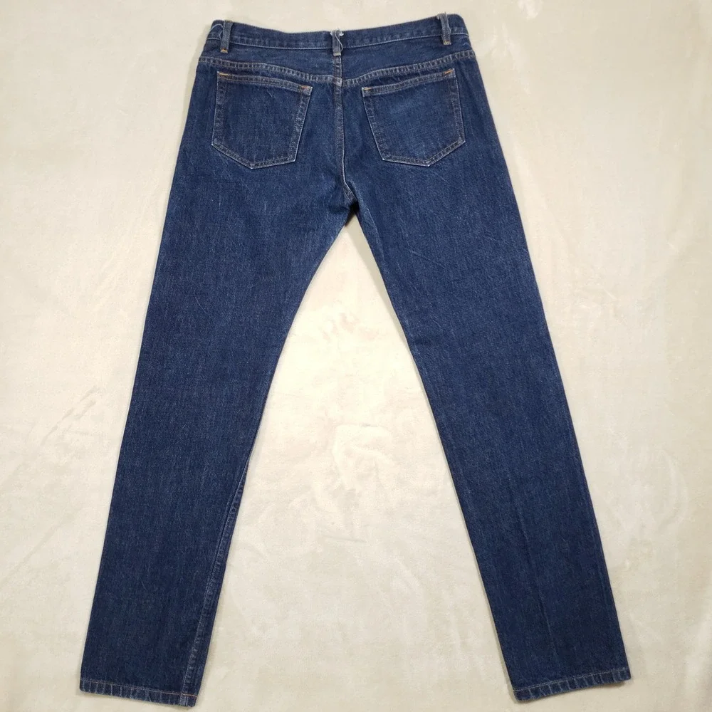 A.P.C. Petit Standard Selvedge Raw Jeans Mens 32 Blue Slim Straight Droit Etroit
